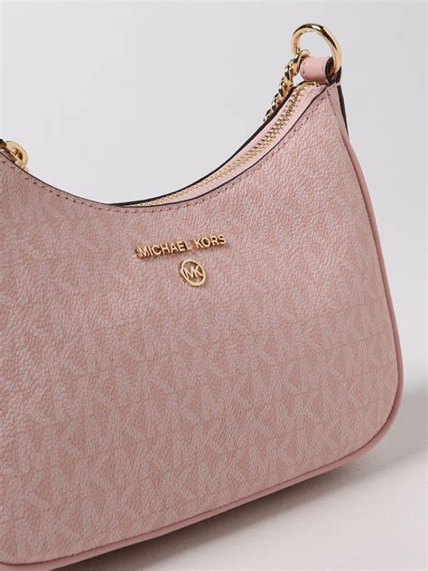 pink michael kors monogram bag|monogram print shoulder strap.